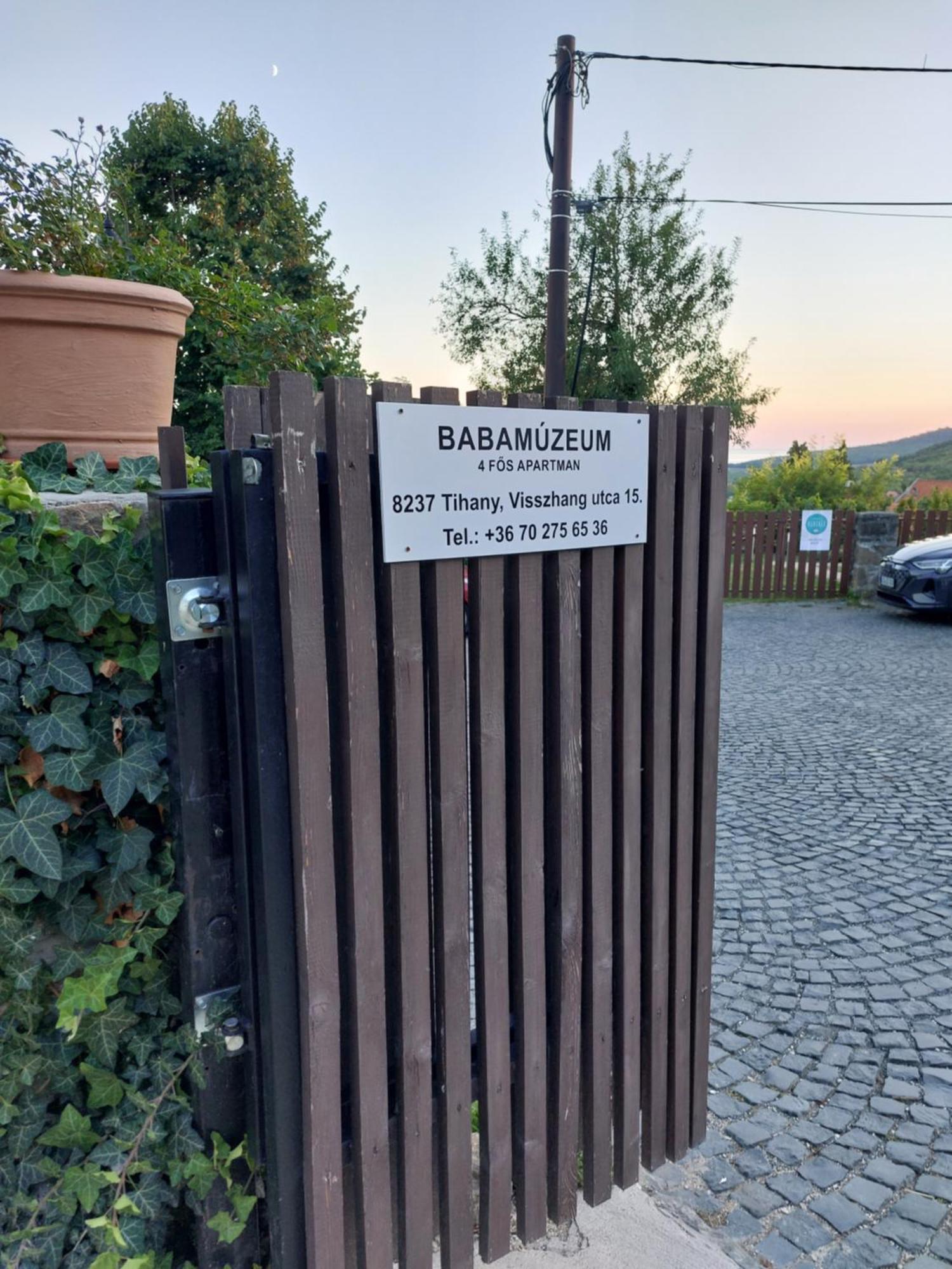 Babamuzeum Apartman Tihany Eksteriør bilde
